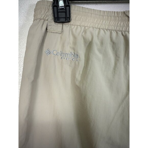 Columbia Pants Mens M Tan PFG Cargo Convertible Straight Hiking Outdoor Utility - Picture 5 of 16